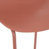 Scaun bar Otac, metal si polipropilena, roz, H.82 cm, 194619D