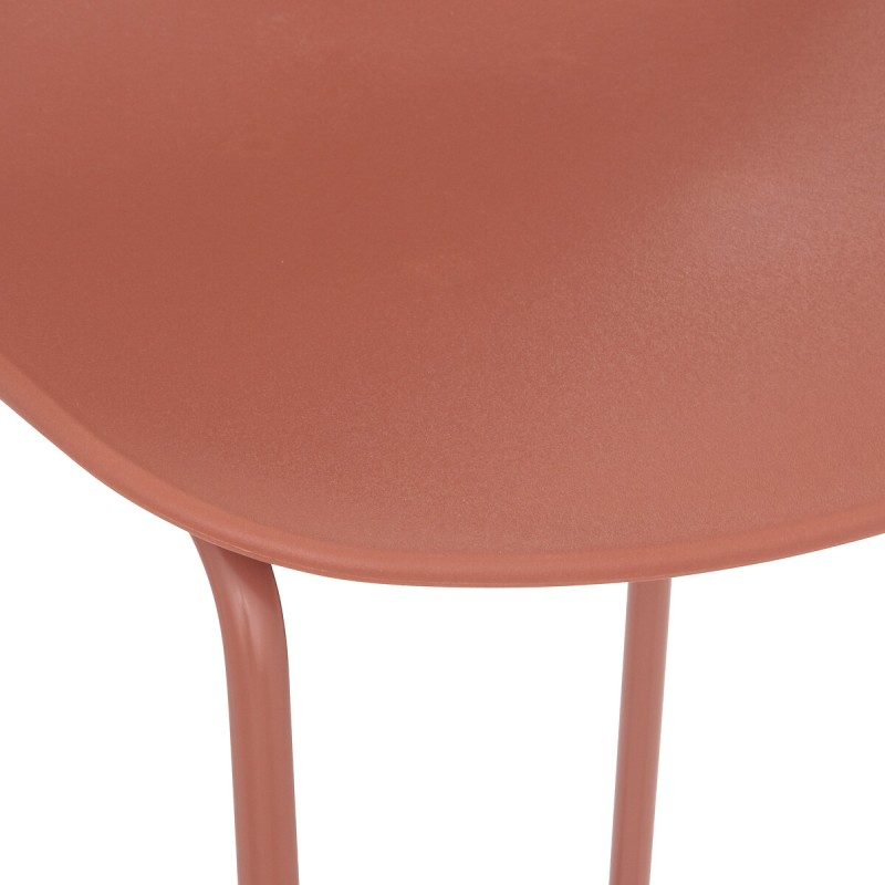 Scaun bar Otac, metal si polipropilena, roz, H.82 cm, 194619D