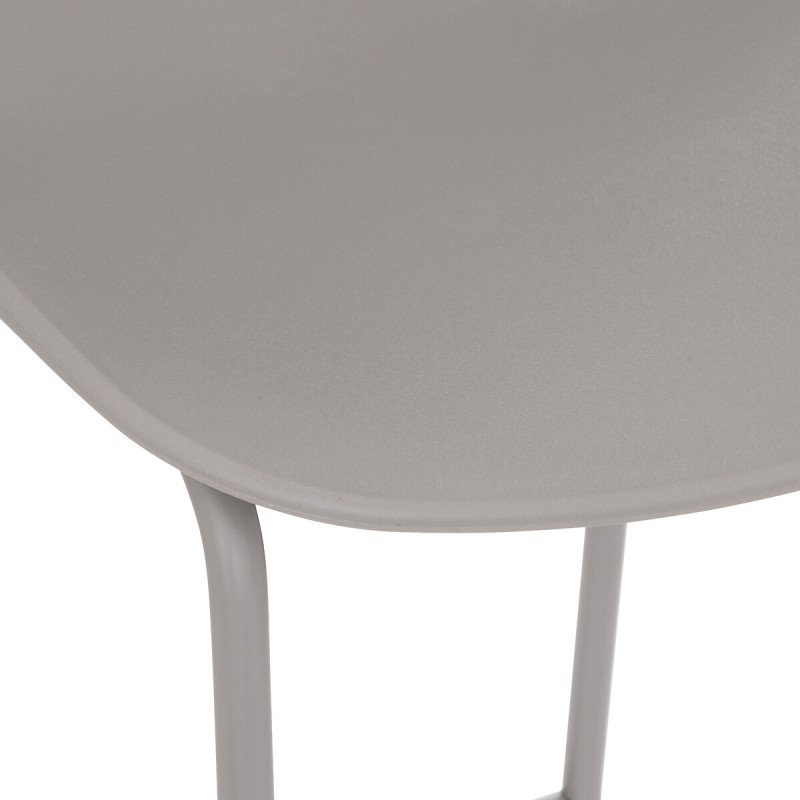 Scaun bar Otac, metal si polipropilena, gri, H.82 cm, 194619E