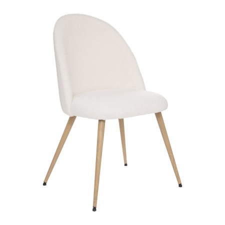 Scaun dining Slano, metal, poliester alb, H.84 cm, 185103