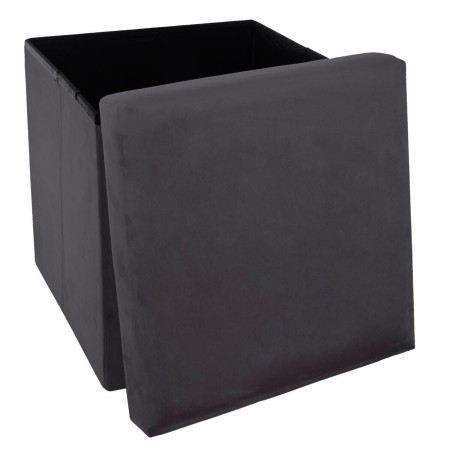 Taburet Tess, catifea, gri, pliabil, 38x38 cm, 156910C