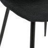 Scaun Tyka, metal, textil negru, H.86 cm, 131255C