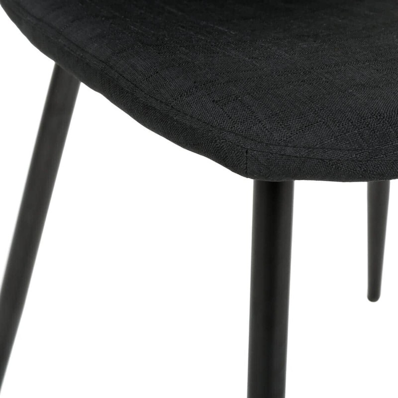Scaun Tyka, metal, textil negru, H.86 cm, 131255C