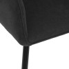 Scaun dining Visoca, metal, poliester, negru, H.83 cm, 194607A