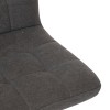 Scaun bar ajustabil Delek, metal negru, textil gri, H.102 cm, 207339B