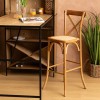 Scaun bar Isak, lemn, ratan, H.110 cm, 207322A