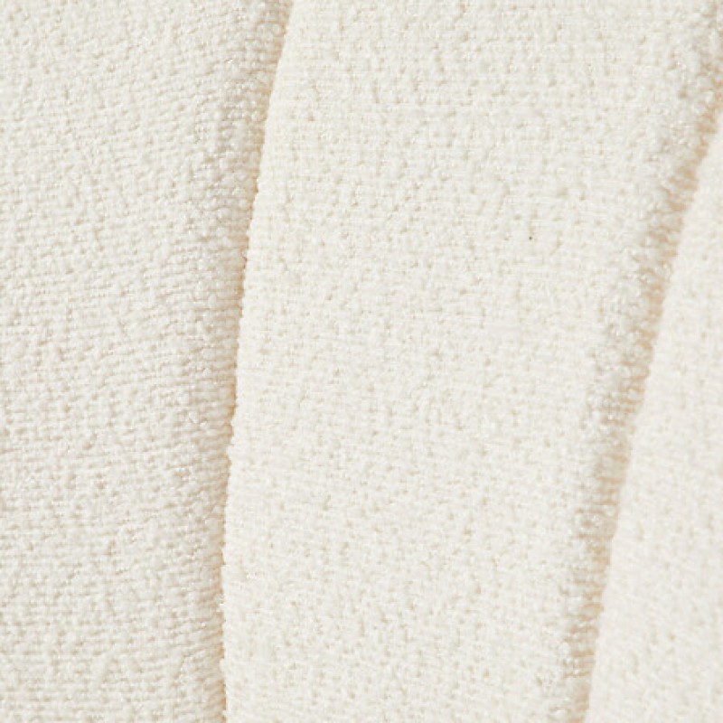 Fotoliu Naova, textil boucle alb, H.71 cm, 207313C