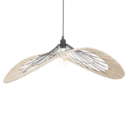 Suspensie Cosy, metal, bej/negru, 1XE27, D.75 cm, 190714