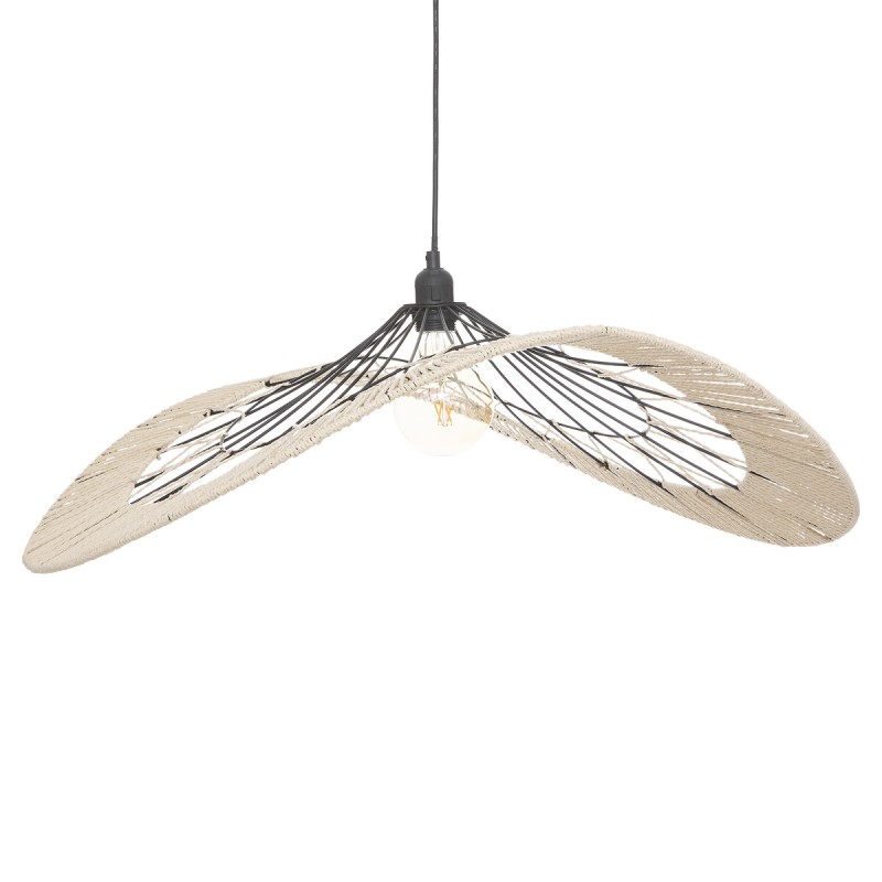 Suspensie Cosy, metal, bej/negru, 1XE27, D.75 cm, 190714