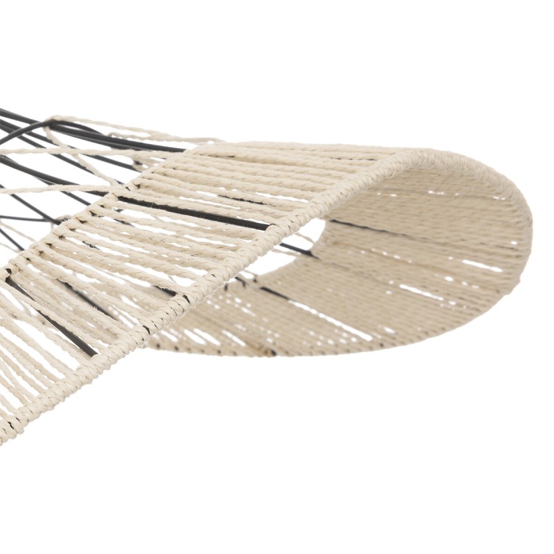 Suspensie Cosy, metal, bej/negru, 1XE27, D.75 cm, 190714