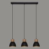 Lustra Interior Desy, metal, negru, 3xE27, L.64 cm, 190633
