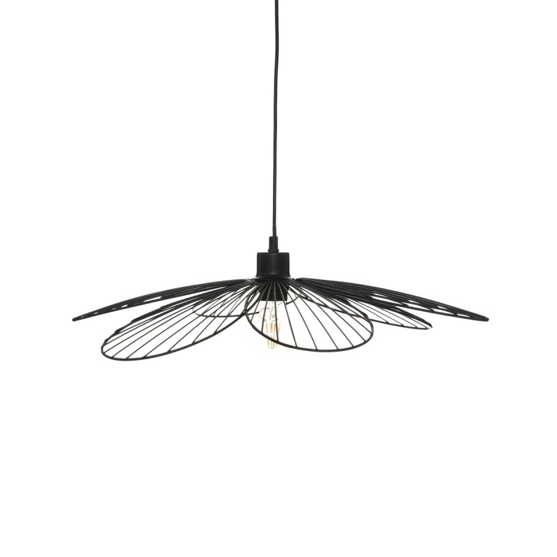 Suspensie Fleur, metal, negru, 1XE27, D.57 cm, 186389