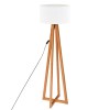 Lampadar Interior Molu, lemn, bumbac, alb, 1XE27, H.141 cm, 178923B