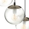 Lustra Interior Night, metal, sticla, auriu, 3xE14, D.33 cm, 186327