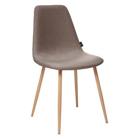 Scaun Roka, metal, textil taupe, H.87 cm, 140295D