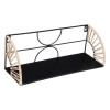 Set 2 rafturi de perete Mileva, metal, negru, L.37/42 cm, 197621