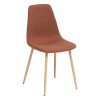 Scaun Roka, metal, textil, caramiziu, H.87 cm, 140295M