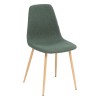 Scaun Roka, metal, textil verde, H.87 cm, 140295O