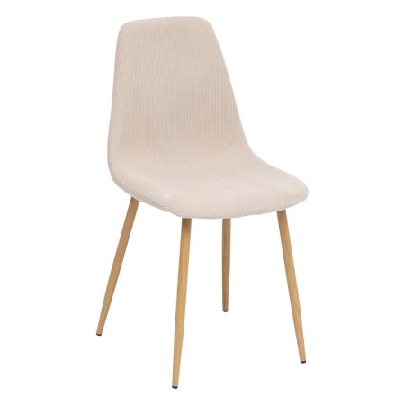Scaun Roka, metal, textil crem, H.87 cm, 140488H