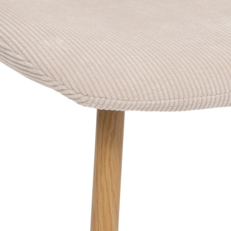 Scaun Roka, metal, textil crem, H.87 cm, 140488H