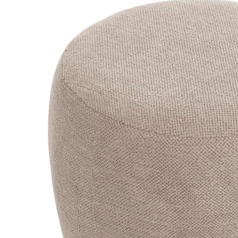 Taburet Amea, boucle, taupe, D.39 cm, 202265C