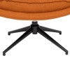 Scaun de birou rotativ Harper, textil caramiziu, H.87 cm, 207310C