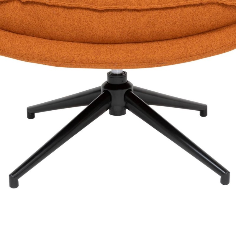 Scaun de birou rotativ Harper, textil caramiziu, H.87 cm, 207310C