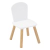 Set masa si scaune Alex, lemn de pin si MDF, alb, 205805
