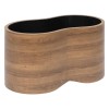Set 2 banchete Loe, MDF, alb/ maro, L.56/72 cm, 206261