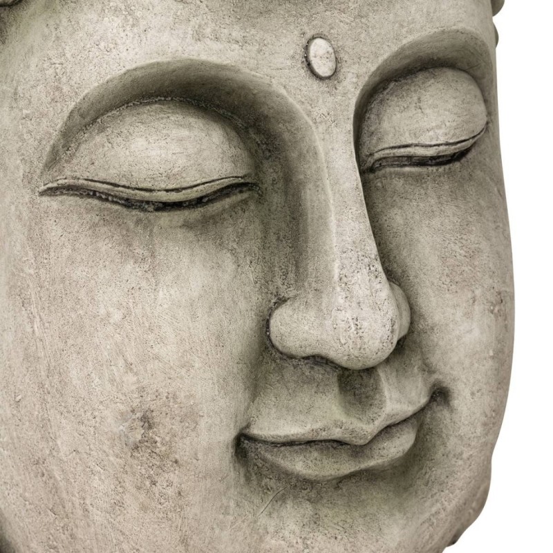 Statueta exterior Bouddha, magneziu, gri, H.60 cm, 206233