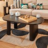 Masuta cafea Olova, MDF negru, L.120 cm, 206037