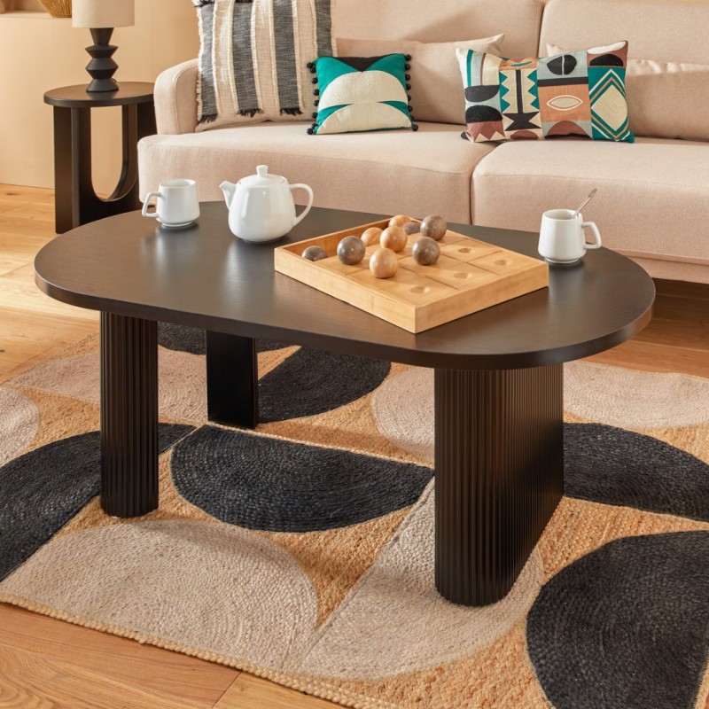 Masuta cafea Olova, MDF negru, L.120 cm, 206037