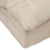 Fotoliu Luvia, spuma poliuretanica, textil, ivoar, H.79 cm, 214293A
