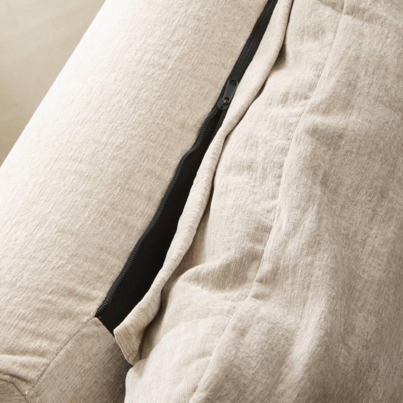 Fotoliu Luvia, spuma poliuretanica, textil, ivoar, H.79 cm, 214293A