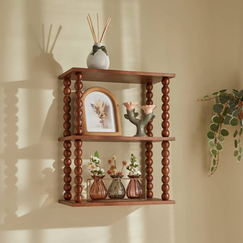 Etajera Mona, MDF, maro, H.50 cm, 219627