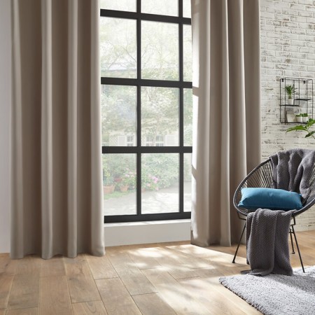 Draperie Odelie, poliester, bej, 140x260 cm, 103859D2