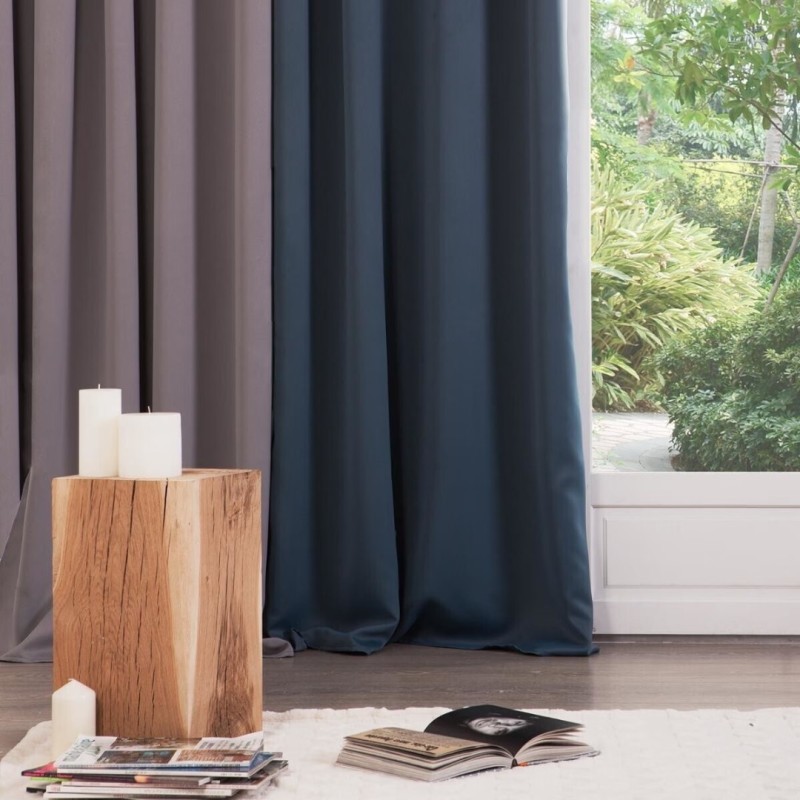 Draperie Odelie, poliester, bleu, 140x260 cm, 103859O2