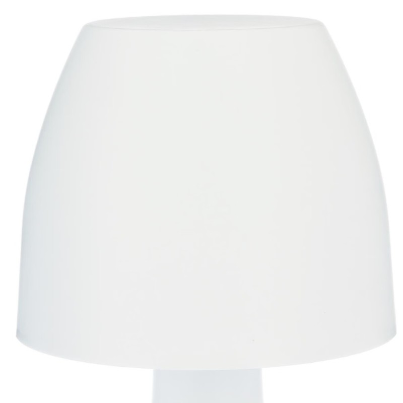 Veioza exterior Dokk, polipropilena, alba, baterii, H.28 cm, 136530C
