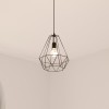 Suspensie Drim, metal, negru, 1XE27, D.25 cm, 145119