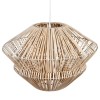 Suspensie Ludza, metal, ratan, bej, 1XE27, D.45 cm, 145242