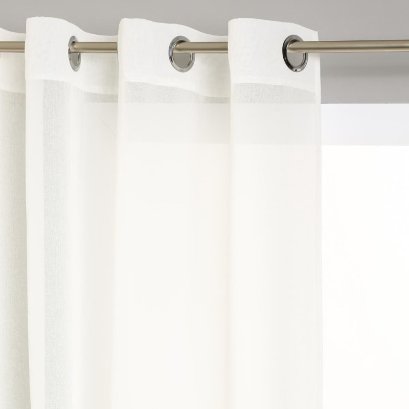 Perdea Muslin, poliester, ivoar, 140x240 cm, 120943A