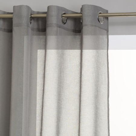 Perdea Muslin, poliester, gri, 140x240 cm, 120943B