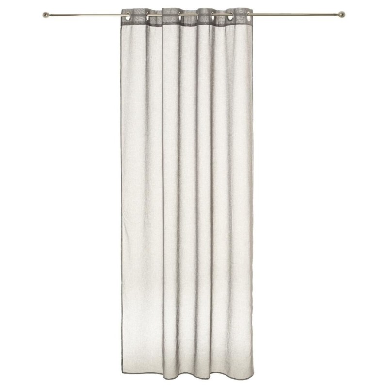 Perdea Muslin, poliester, gri, 140x240 cm, 120943B