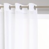 Perdea Muslin, poliester, alb, 140x240 cm, 120943Z