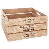 Set 6 cutii depozitare Facto, lemn, natural, L.38 cm, 140494