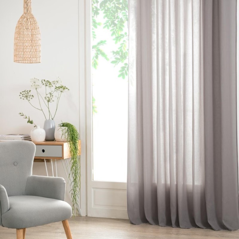 Perdea Ana, poliester, gri, 140x240 cm, 146106B