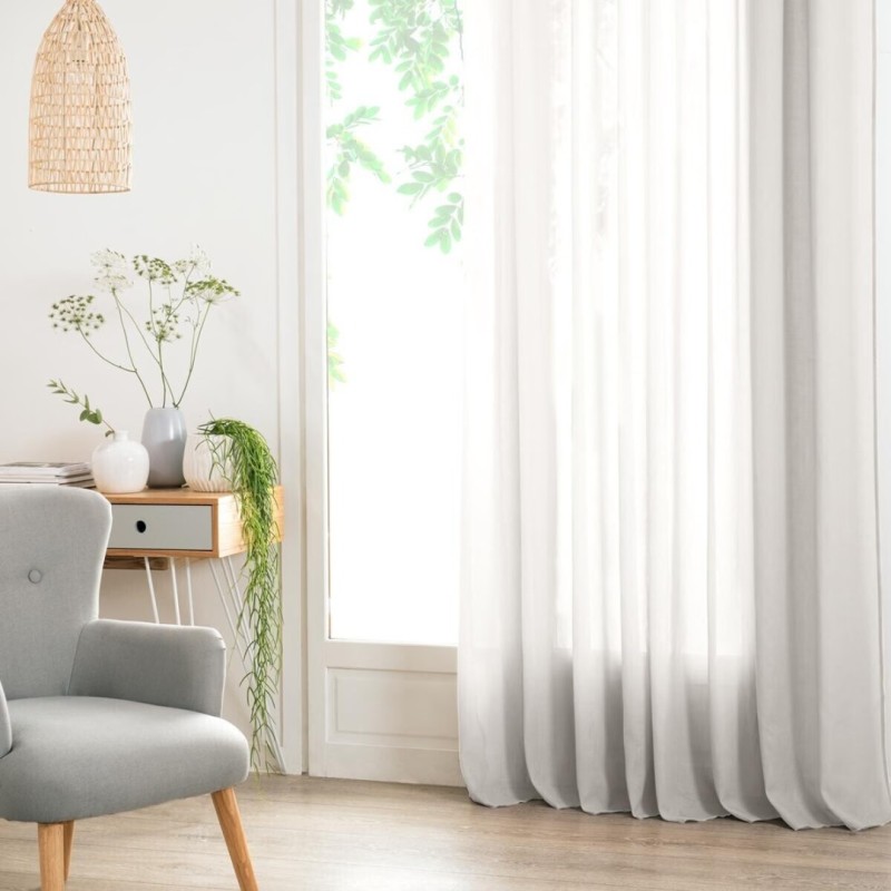 Perdea Ana, poliester, alb, 140x240 cm, 146106Z