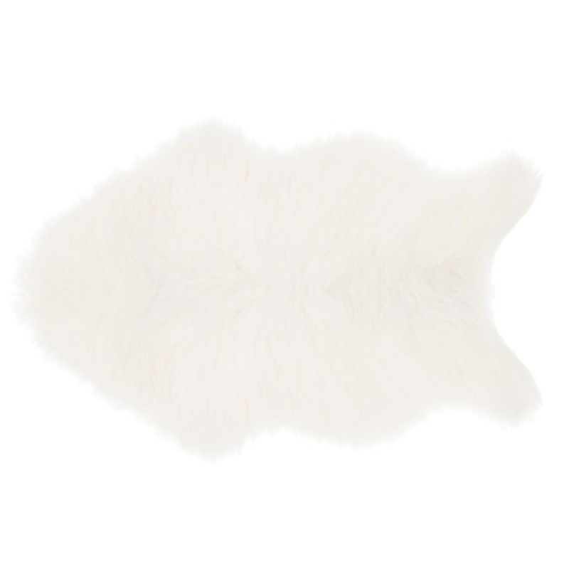 Covor copii Fur, poliester, alb, 60x90 cm, 127332