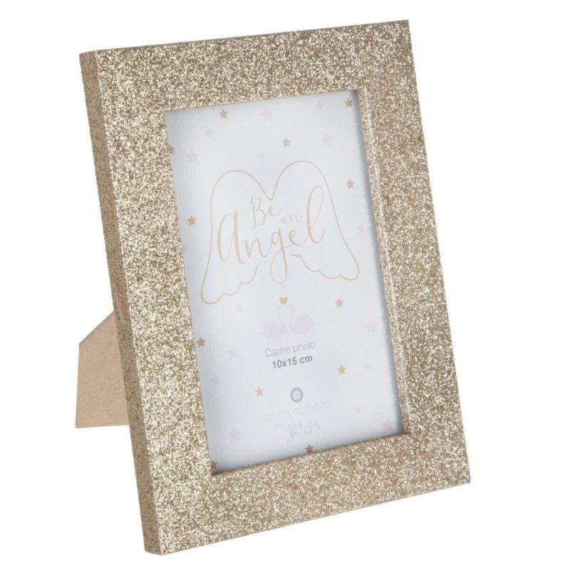 Rama foto Glitter, MDF, sticla, auriu, 10x15 cm, 127334