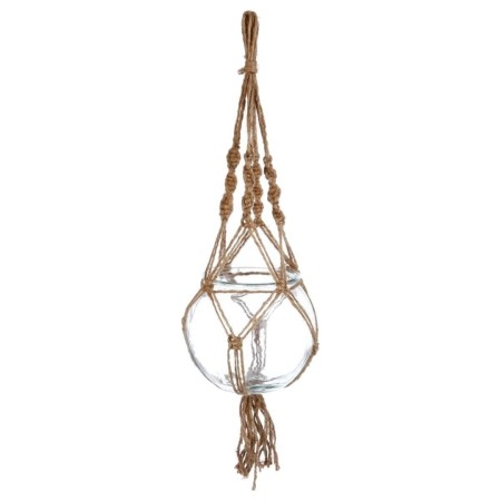 Ghiveci suspendat, sticla, sfoara, H.16 cm, 145106
